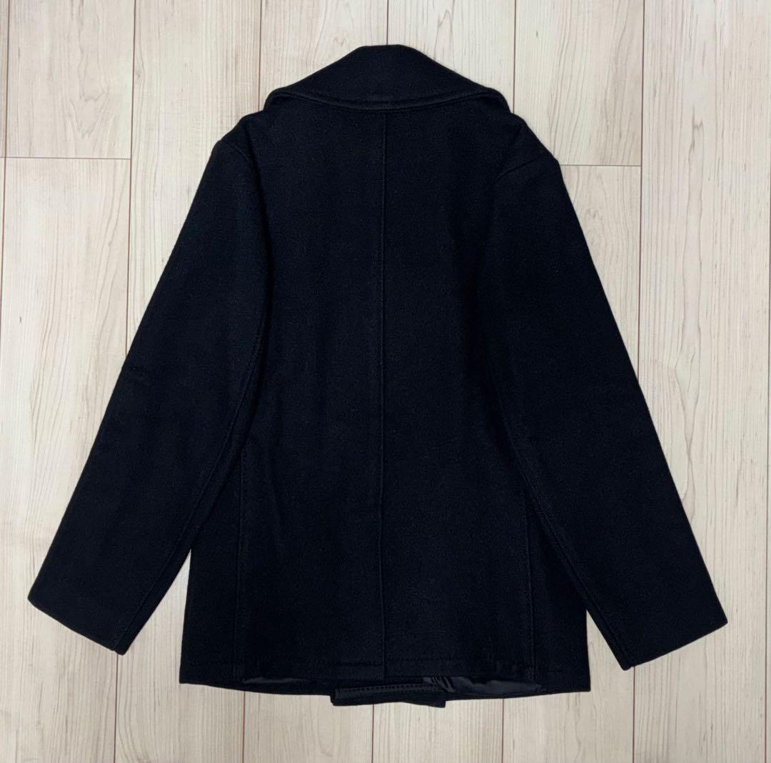 36 良品 Schott 753US Pコート 濃紺 タイト スリム ピーコート