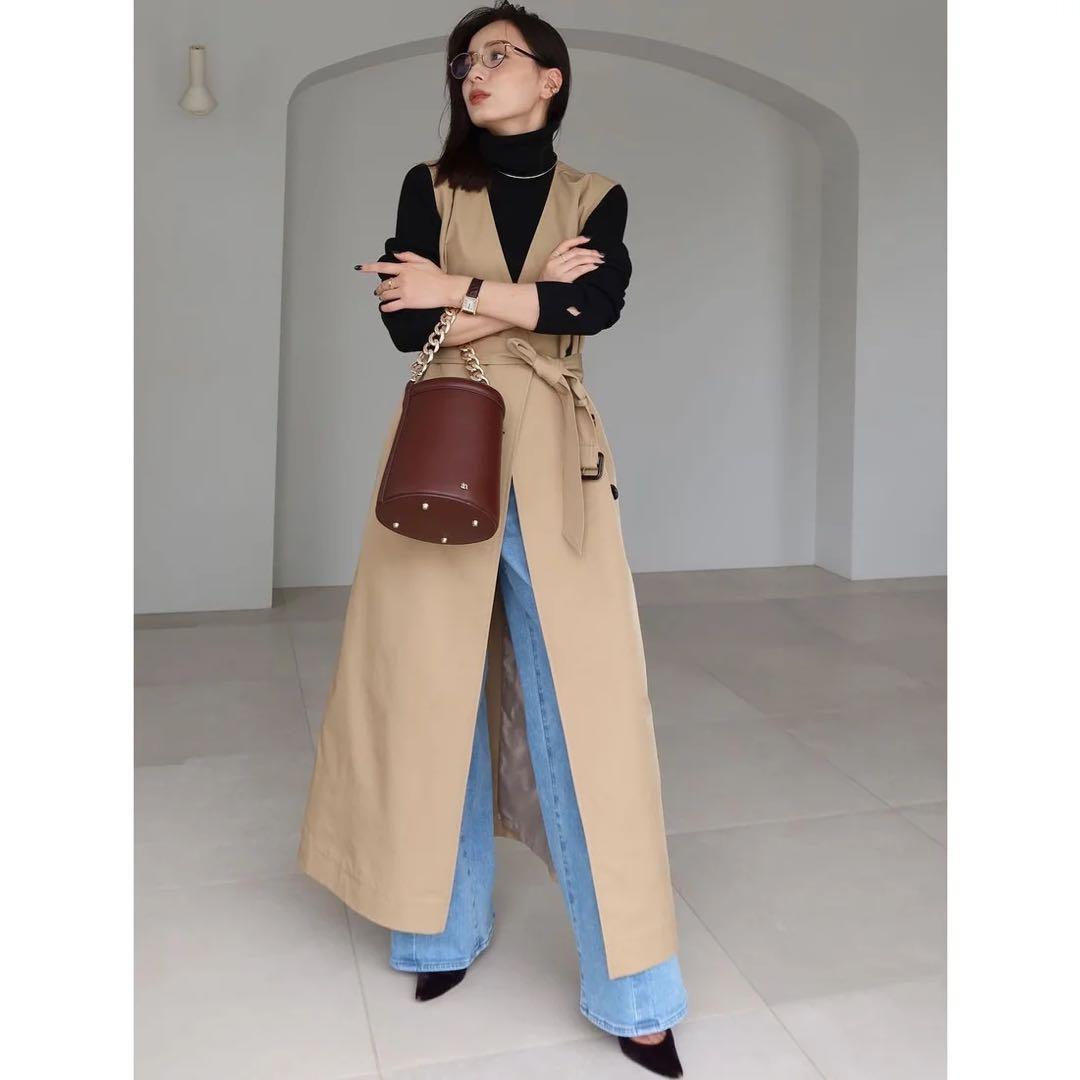 anuans 3wayトレンチコート　ベージュ