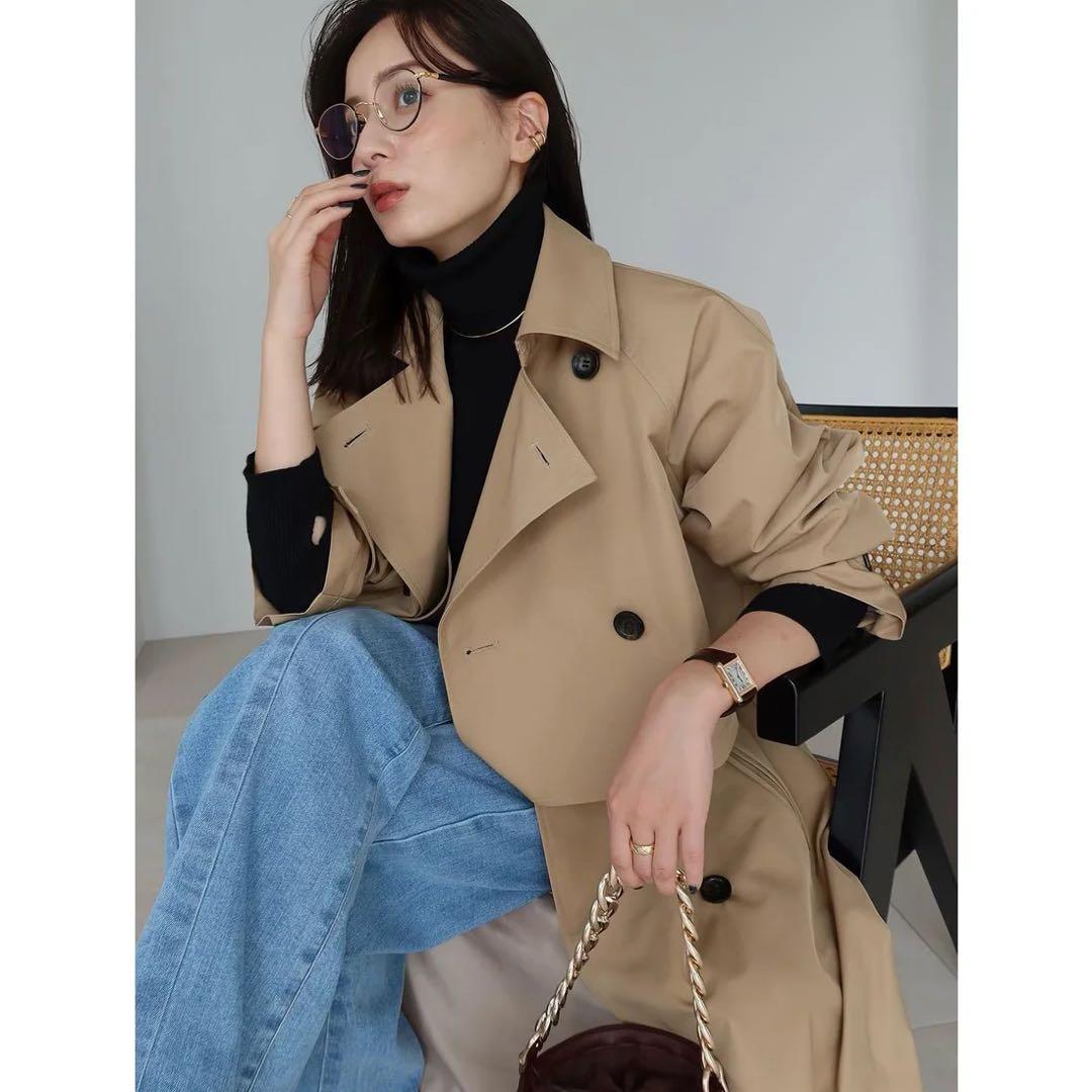 anuans 3wayトレンチコート　ベージュ