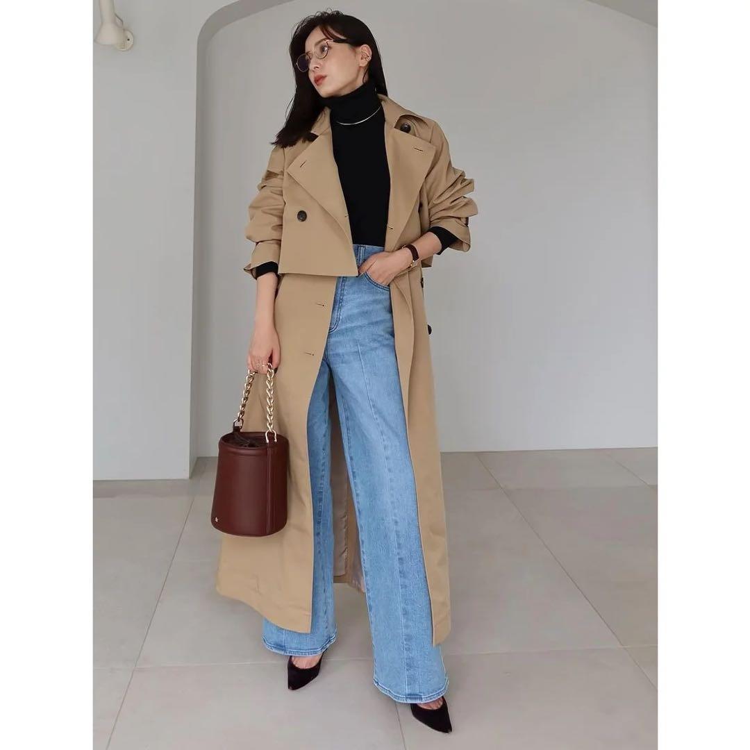 anuans 3wayトレンチコート　ベージュ