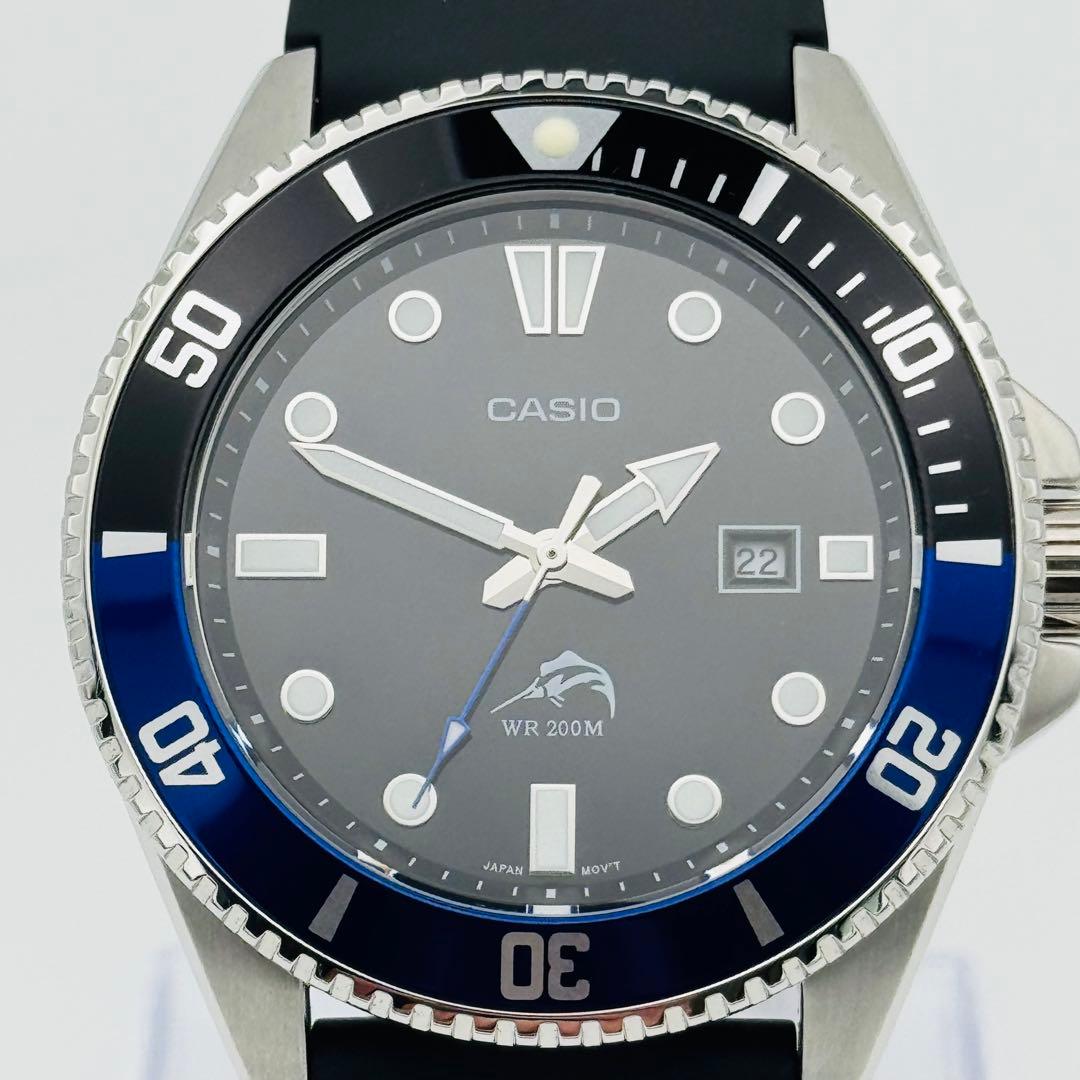 専用】CASIO ダイバーズ 腕時計 WR200M 回転ベゼル ブルー マリン