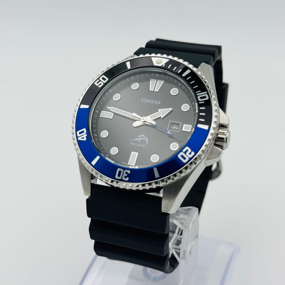 専用】CASIO ダイバーズ 腕時計 WR200M 回転ベゼル ブルー マリン