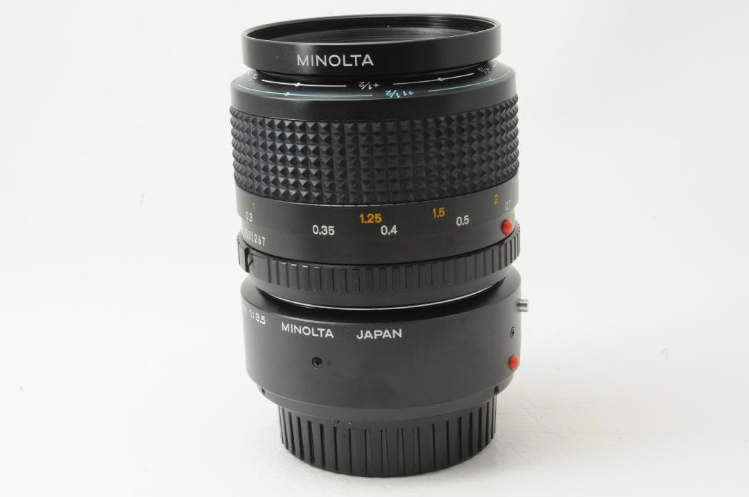 MINOLTA ミノルタ MD MACRO 50mm F3.5 接写リング付き