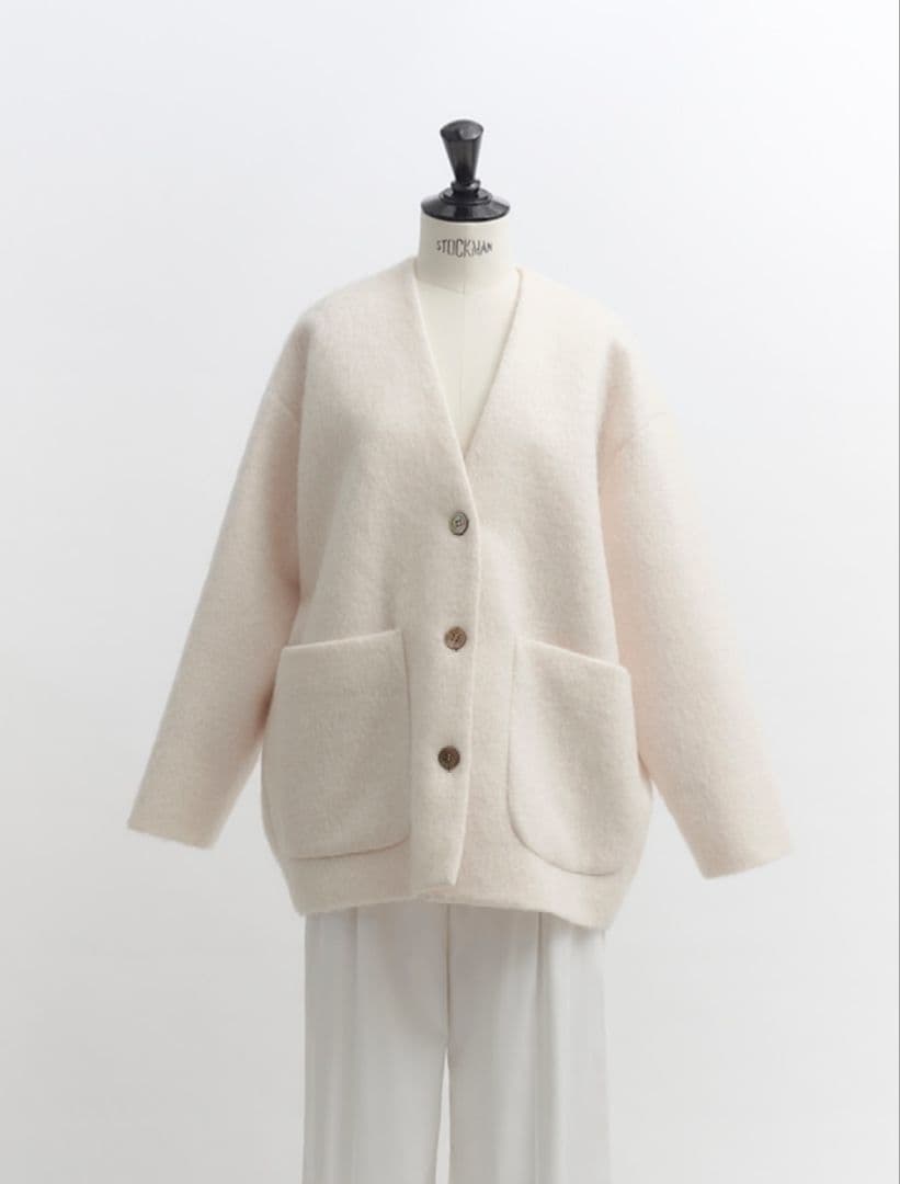 【dou】yori　ウールモヘアシャギージャケット ベビーピンク