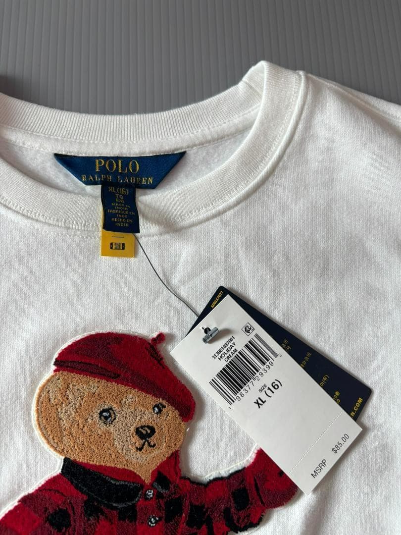 残り僅か日本未入荷最新作新品ラルフローレンポロベアトレーナーガールズXL160