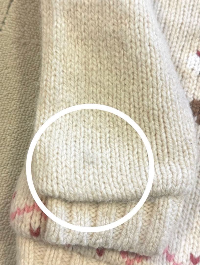 H*♡様 ファミリア ニット　セーター　カウチン　ジャケット　120 ダッフル