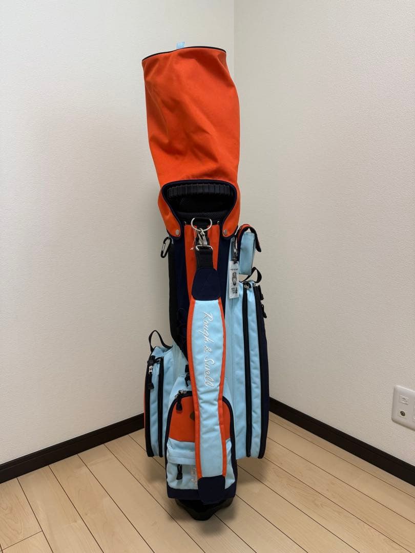 Rough & Swell キャディバッグ 水色・オレンジ