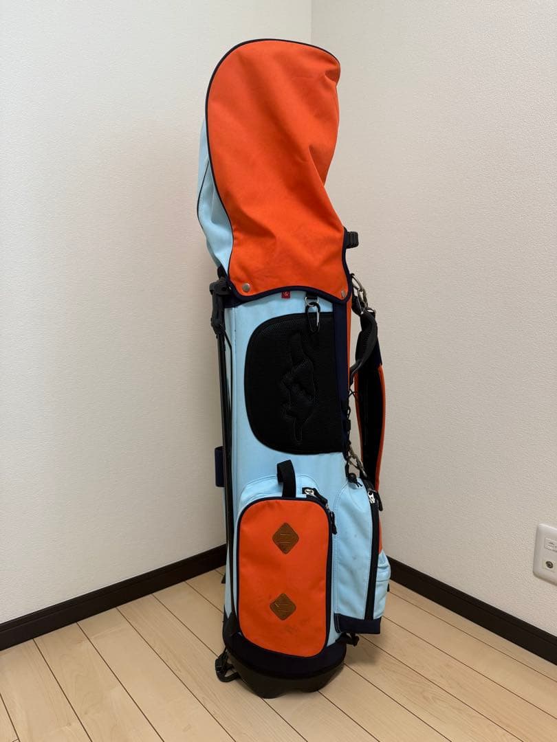 Rough & Swell キャディバッグ 水色・オレンジ