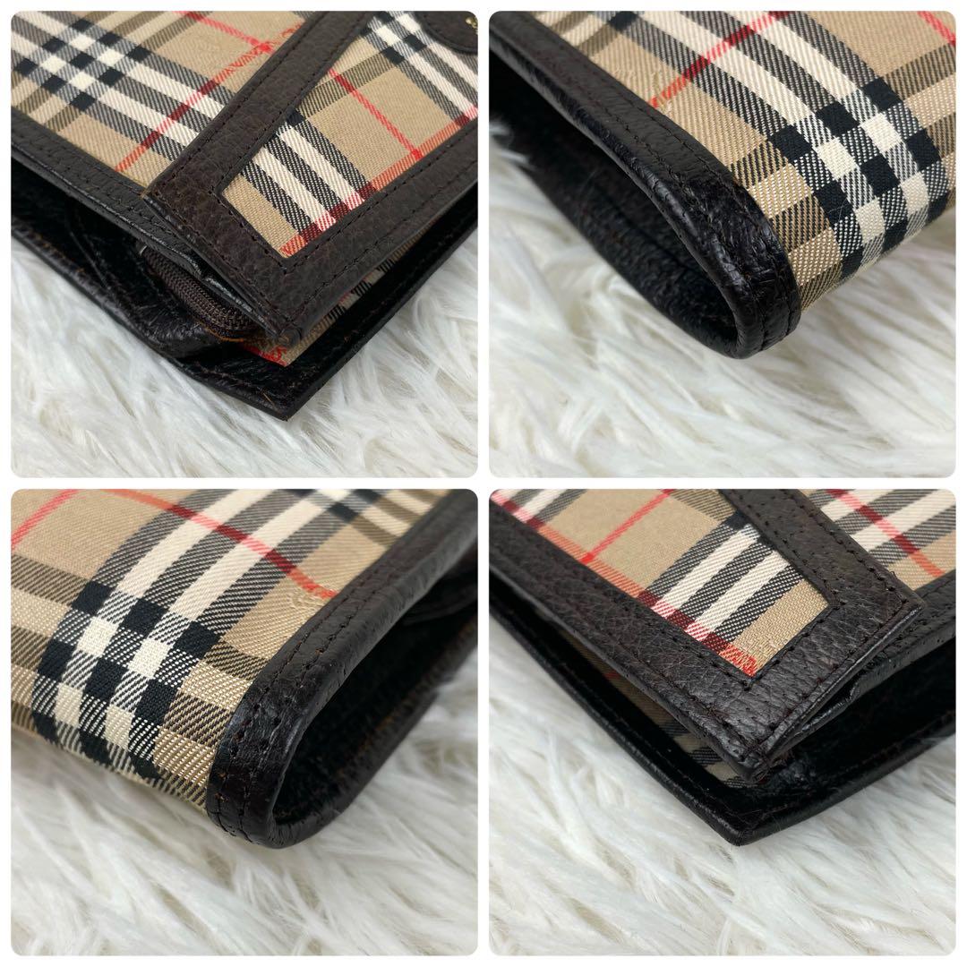 美品⭐️バーバリー ノバチェック シャドー ホースロゴ クラッチバッグ ポーチ金