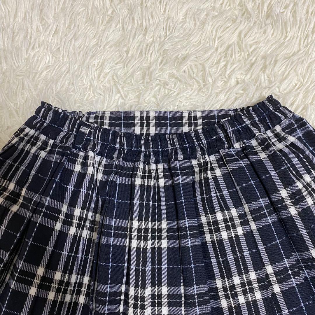 【未使用級】ポンポネット　フォーマル3点セット　ネイビー　150-160cm