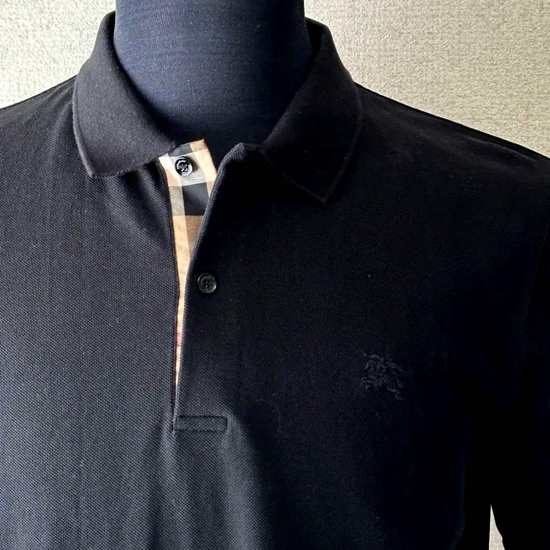 バーバリー　Burberry LONDON バーバリーロンドン　黒色　ポロ