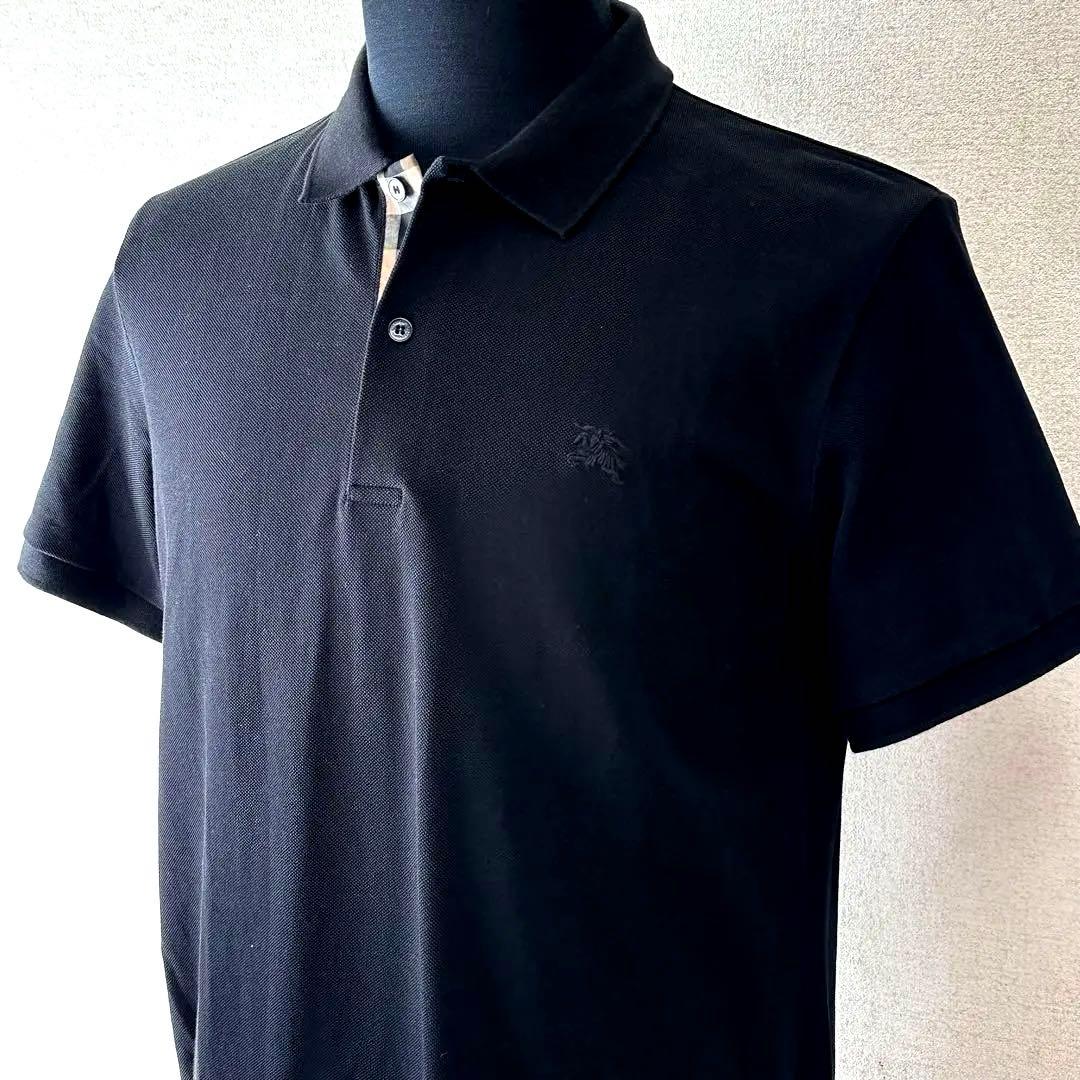 バーバリー　Burberry LONDON バーバリーロンドン　黒色　ポロ