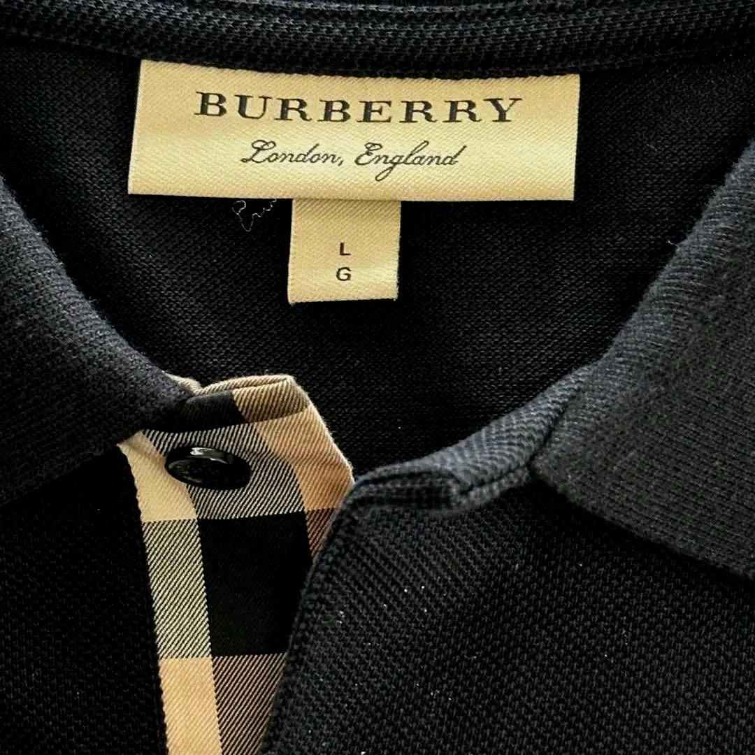 バーバリー　Burberry LONDON バーバリーロンドン　黒色　ポロ