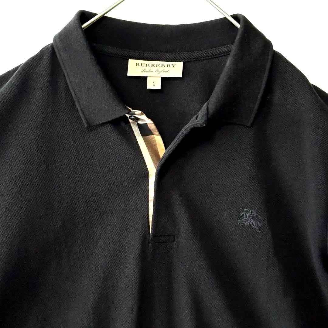 バーバリー　Burberry LONDON バーバリーロンドン　黒色　ポロ