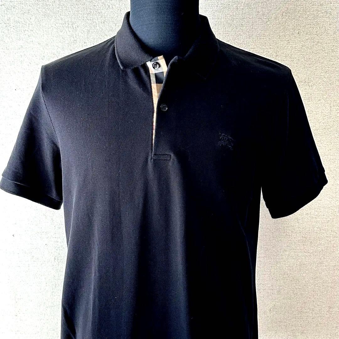 バーバリー　Burberry LONDON バーバリーロンドン　黒色　ポロ