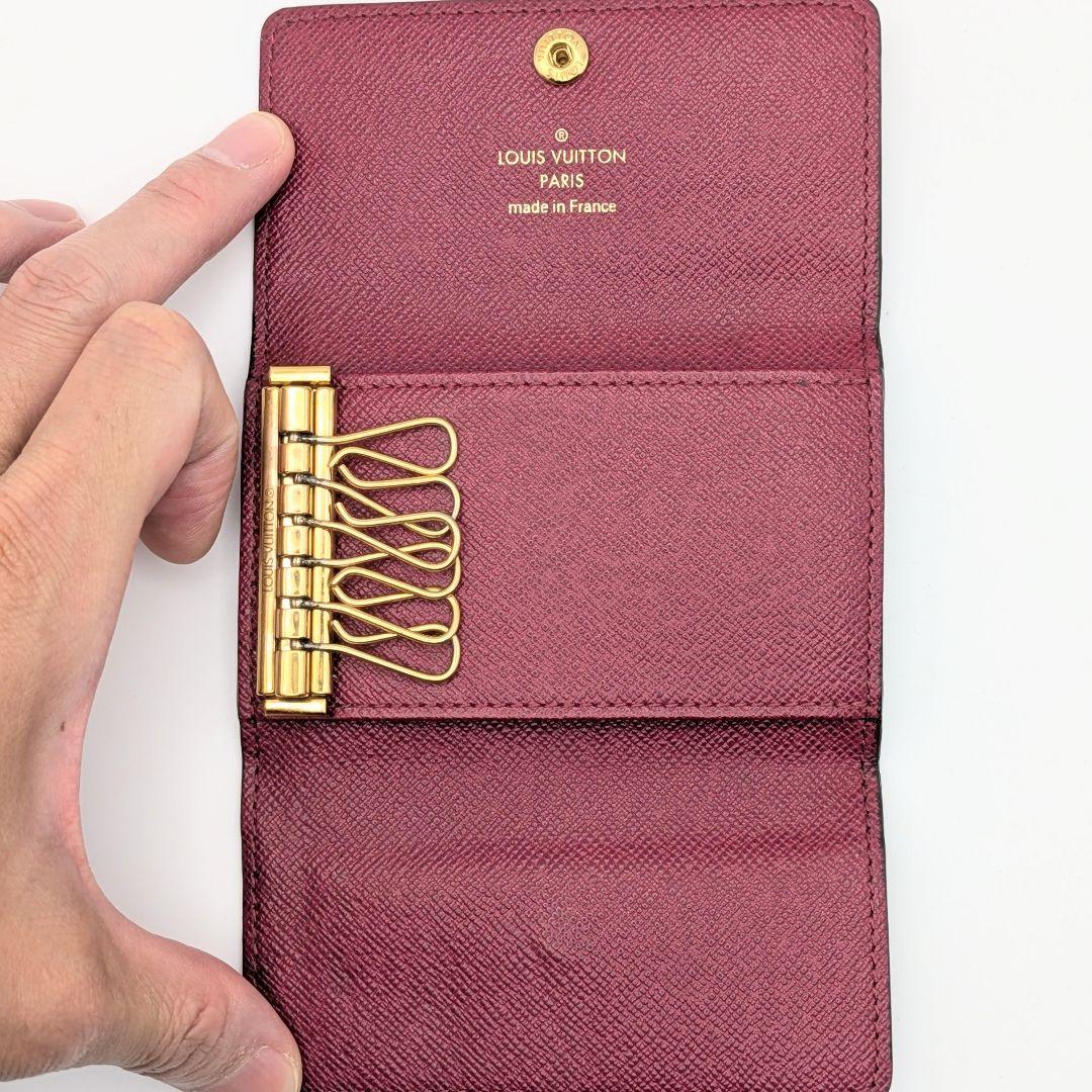 ルイヴィトン モノグラム キーケース ミュルティクレ6 フューシャ