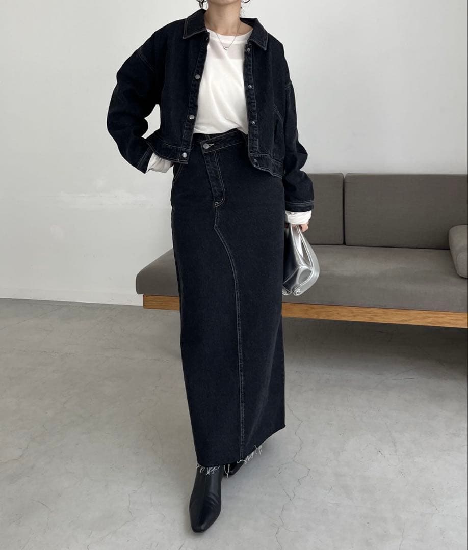 CAPRICIEUX LE'MAGE ショートデニムジャケット　未使用に近い