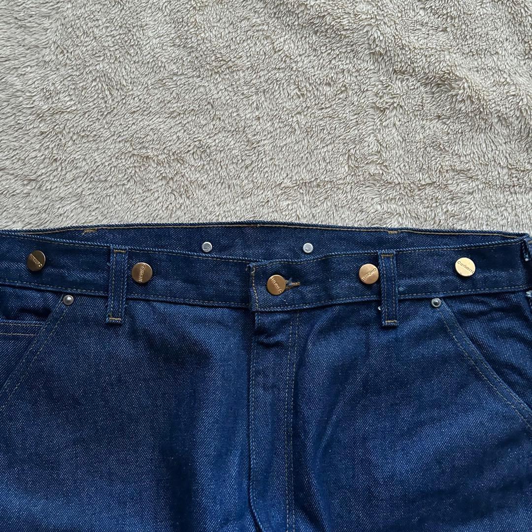 希少 濃紺carhartt ダブルニー デニムペインターパンツ 36×30 美品