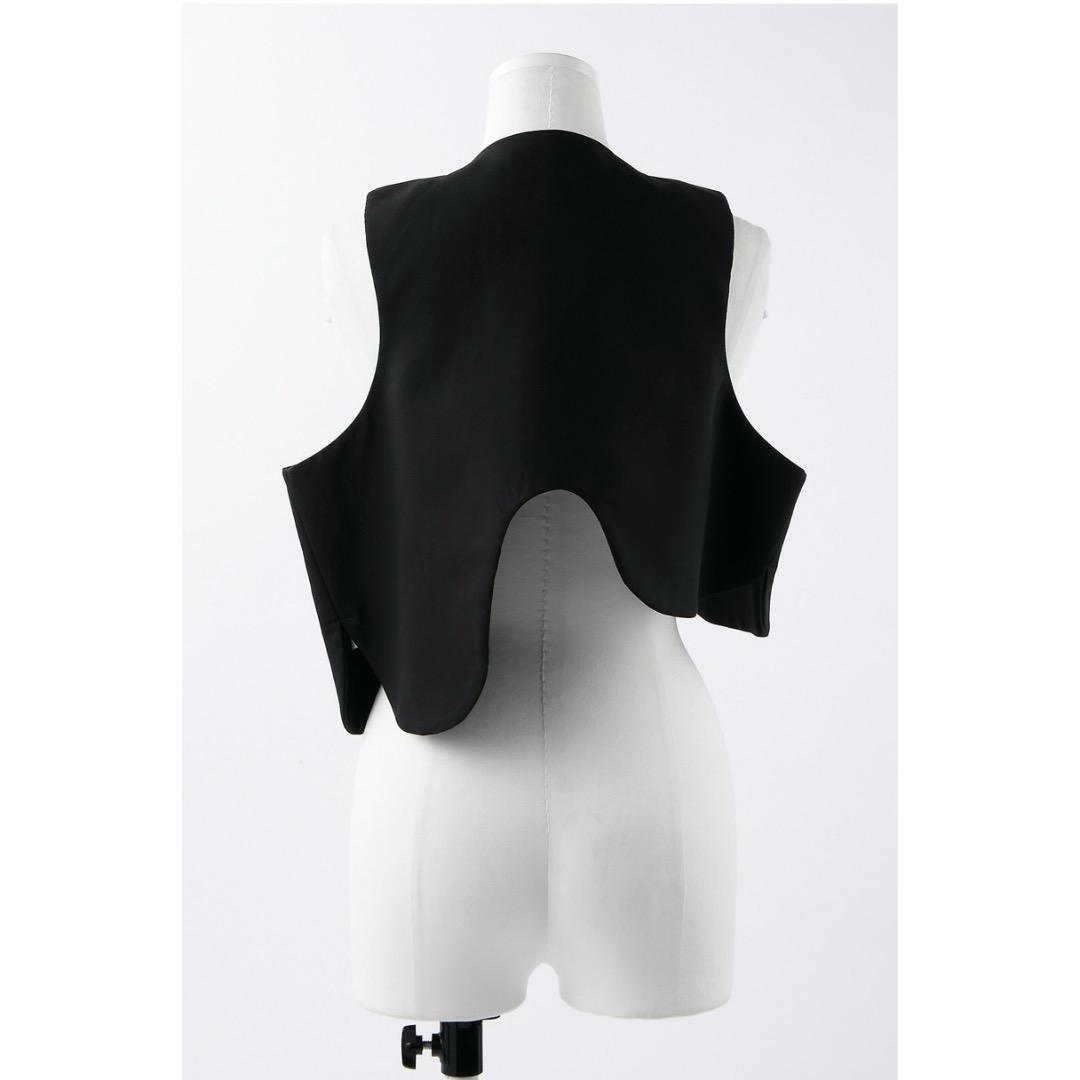 enfold エンフォルド wave cropped vest ナゴンスタンス