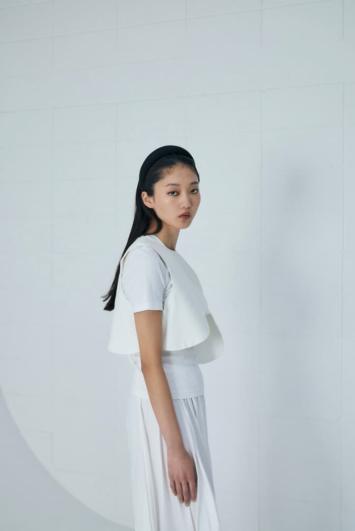 enfold エンフォルド wave cropped vest ナゴンスタンス