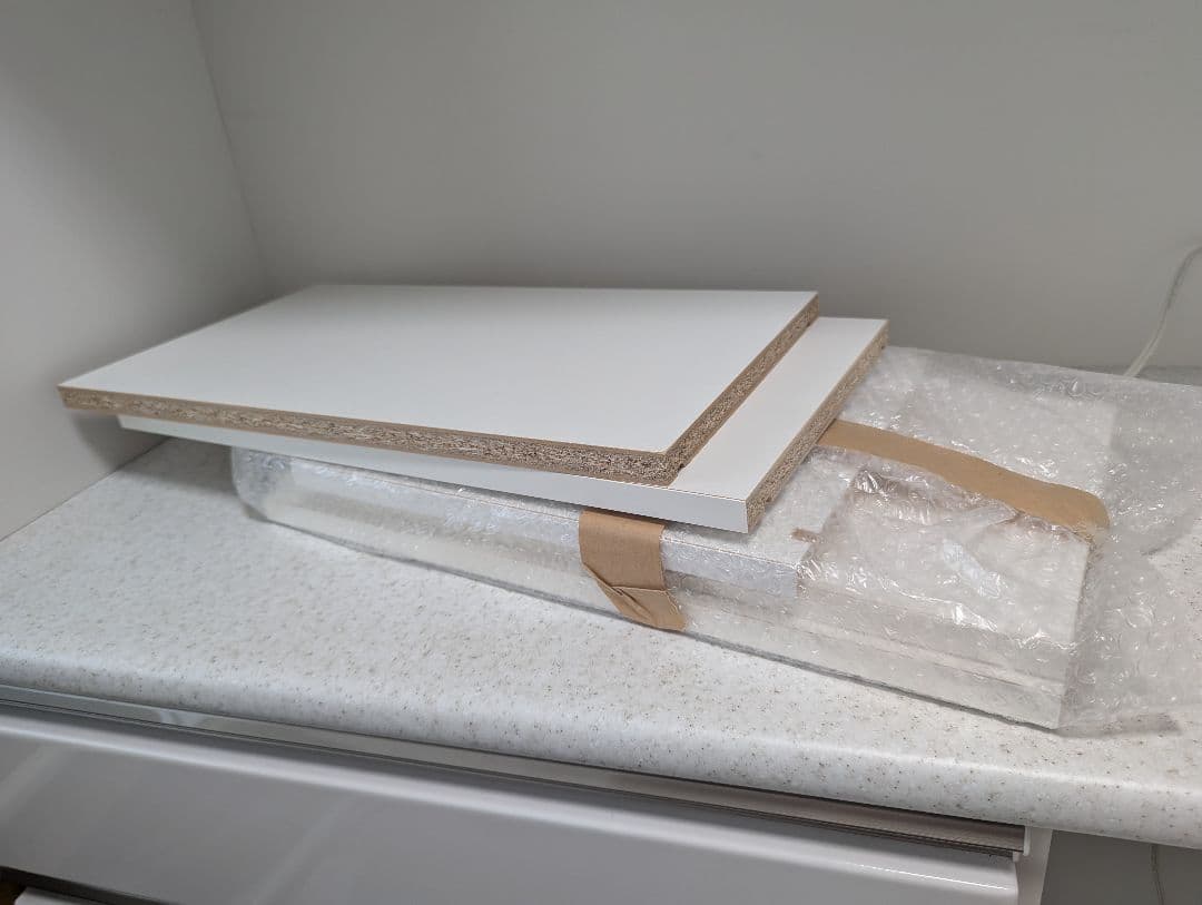 ニトリ キッチンボード　食器棚 アルミナ2 100KB WH