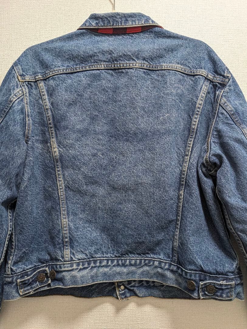 値下☆46☆80s USA製 リーバイス 70411 ネルライナー デニムJKT