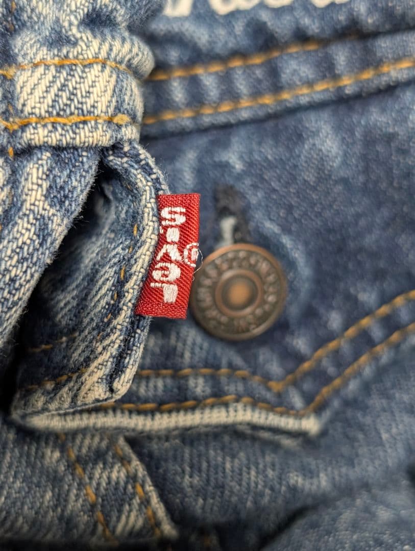 値下☆46☆80s USA製 リーバイス 70411 ネルライナー デニムJKT