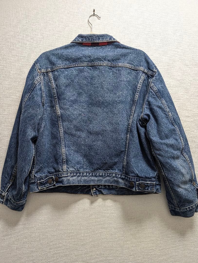 値下☆46☆80s USA製 リーバイス 70411 ネルライナー デニムJKT