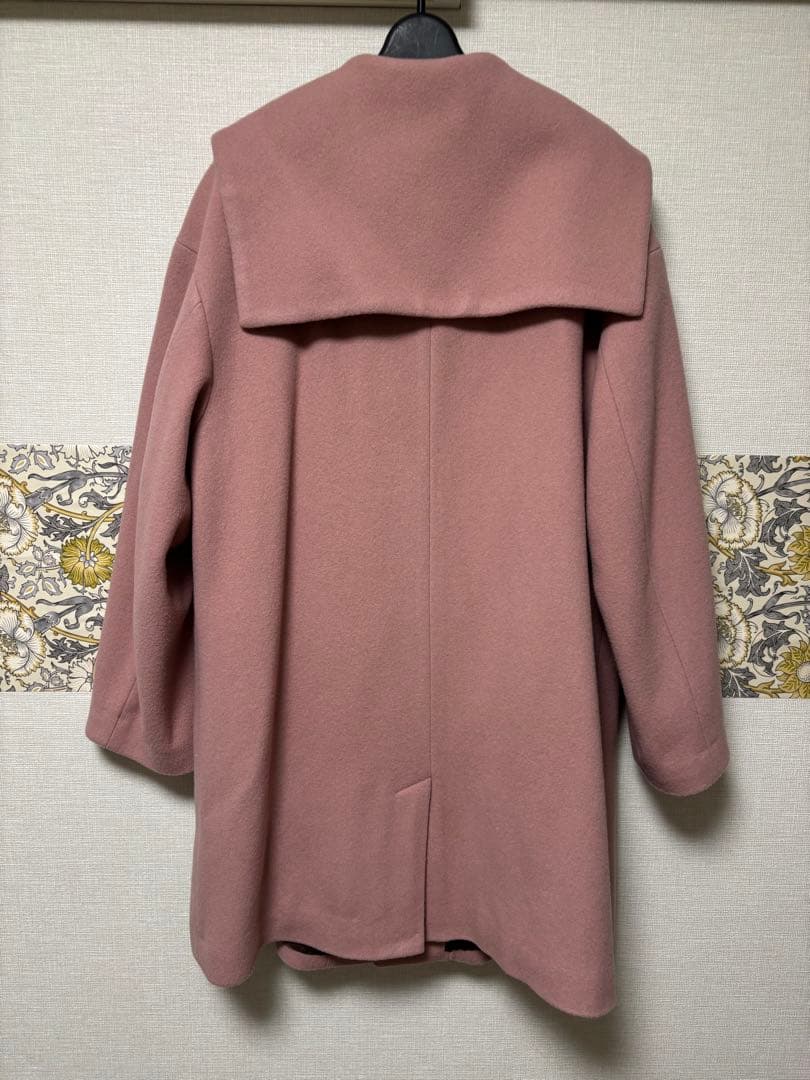 fig London　エアリアルパイル Lotta coat　ピンク