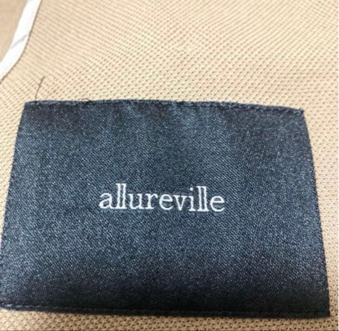 allureville レノクロスダブルブレストジャケット　伸縮性　ベージュ