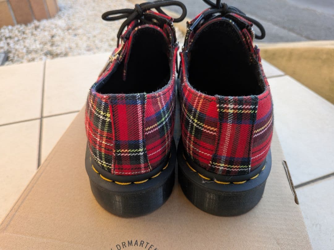 ドクターマーチン:1461zip.タータンチェック、sizeuk7
