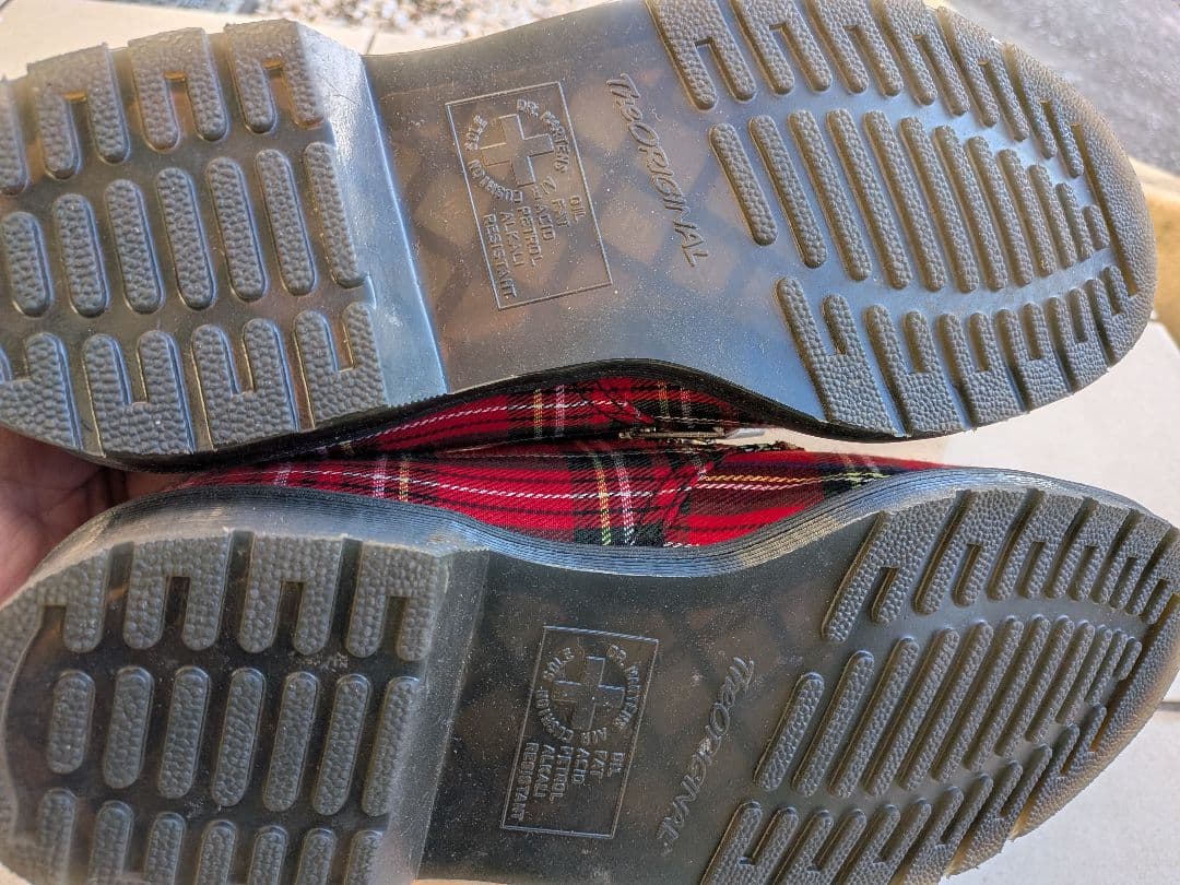 ドクターマーチン:1461zip.タータンチェック、sizeuk7