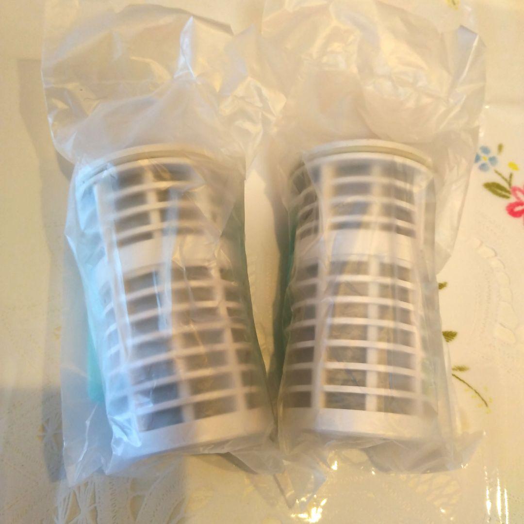 新品未使用 ガイアの水カートリッジ2個付き オレンジポット