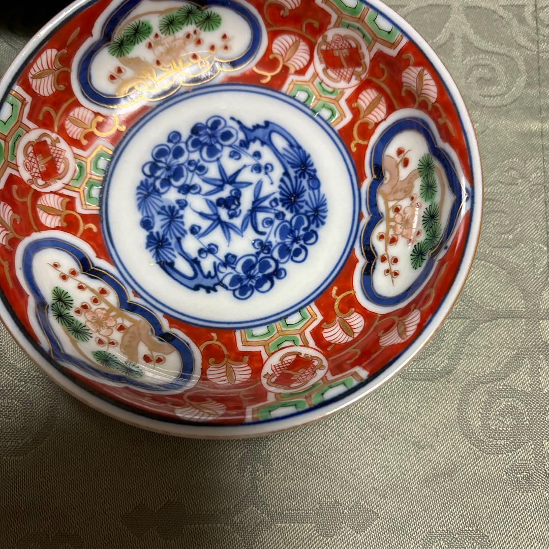 古伊万里上手11.5cm皿5枚　 　　江戸時代
