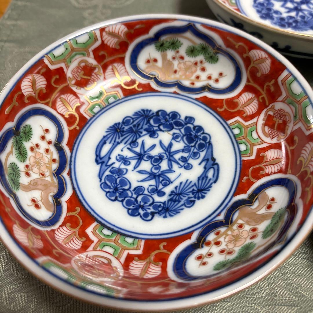 古伊万里上手11.5cm皿5枚　 　　江戸時代