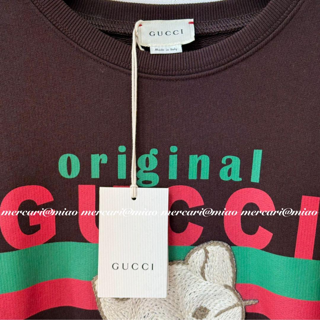 期間限定お値下げ♡ GUCCI チルドレンズ 猫 刺繍 トレーナー ブラウン