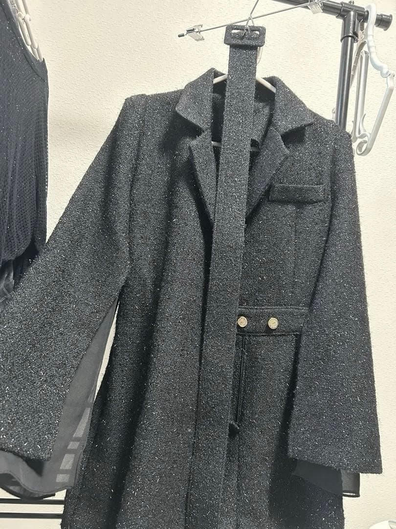 【Randy】スリーブスリットウールコンビネゾン