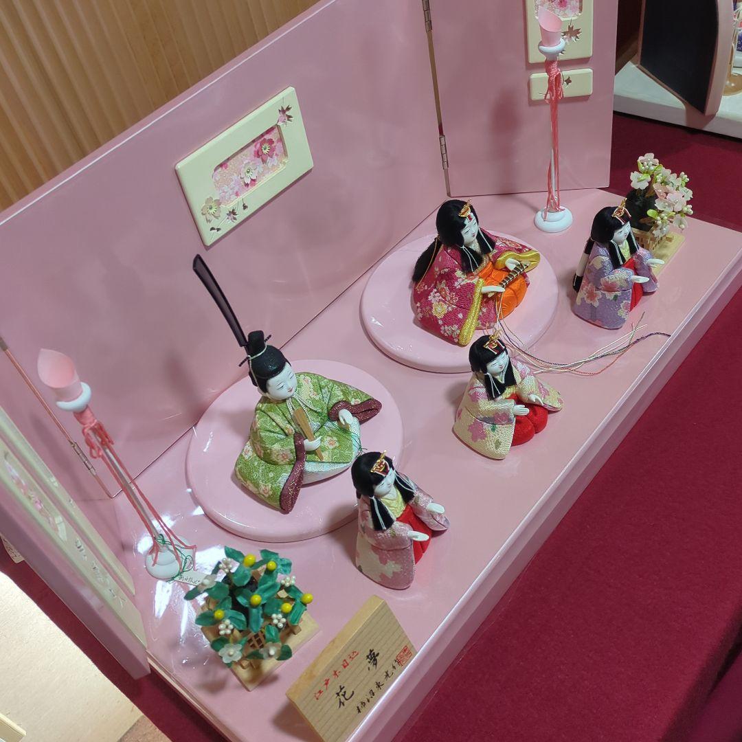 木目込雛五人揃、柿沼東光作