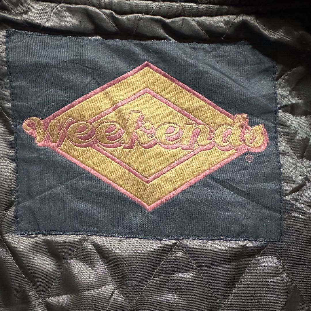 【90s vintage】フライトジャケット　ma-1 レザー　短丈　ボンバー