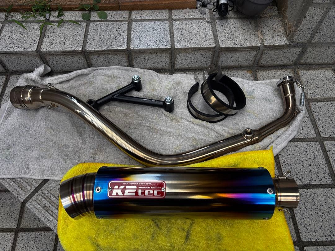 K2TEC GP-R STDチタン フルエキゾーストマフラー NMAX125