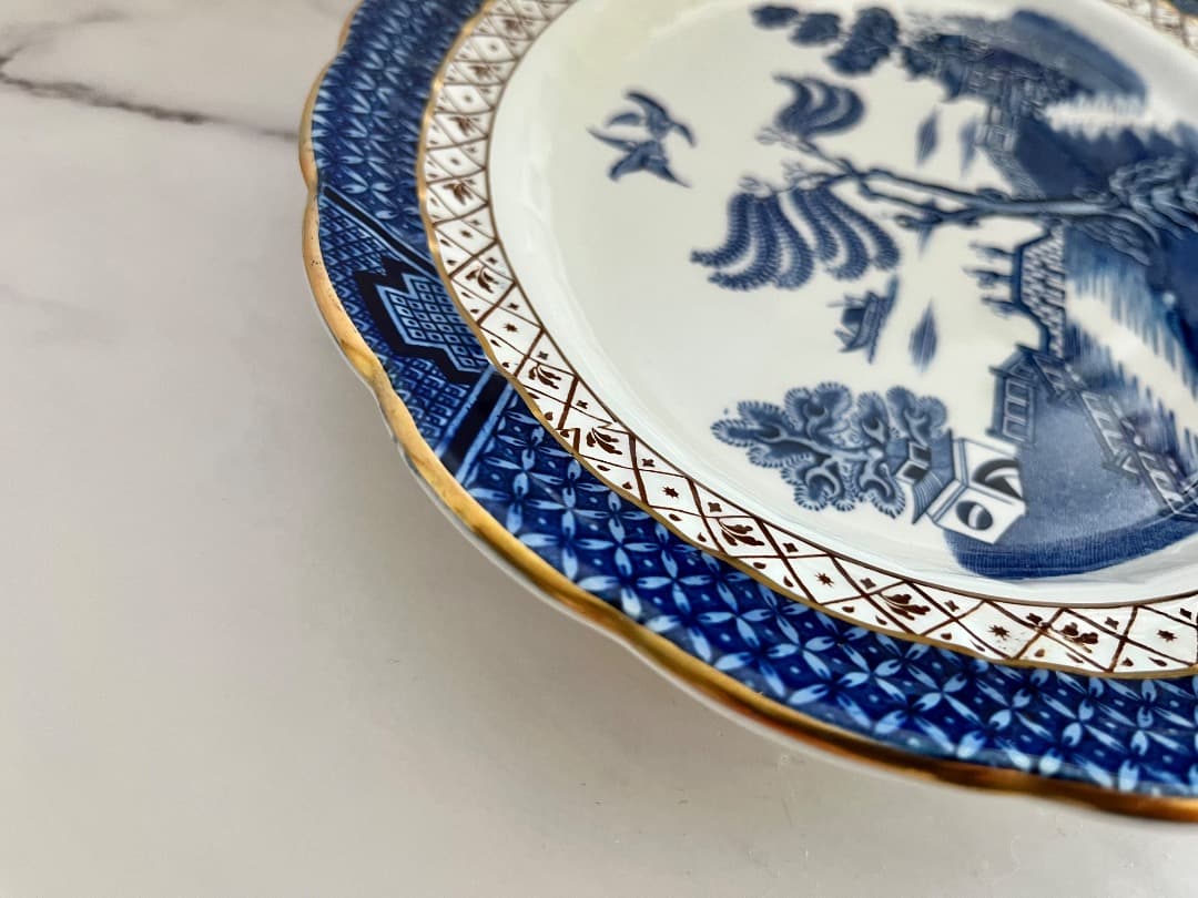 ブースBooths A8025 リアルオールドウィローオーバル36cmプラッター