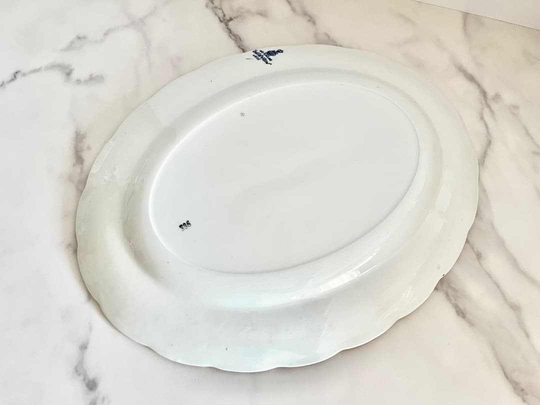 ブースBooths A8025 リアルオールドウィローオーバル36cmプラッター