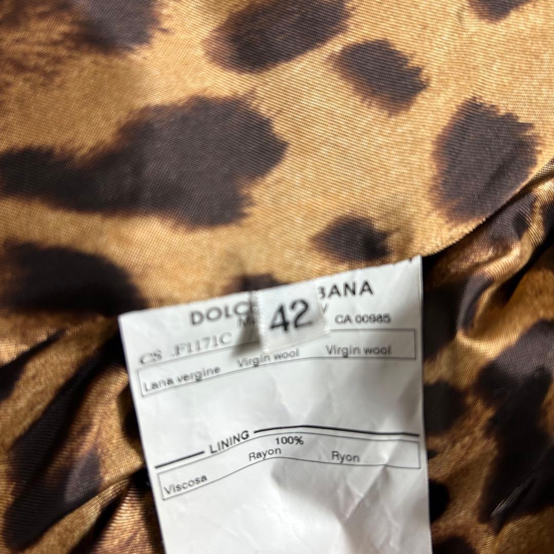 ドルチェアンドガッバーナ　テーラードジャケット　レオパード　42