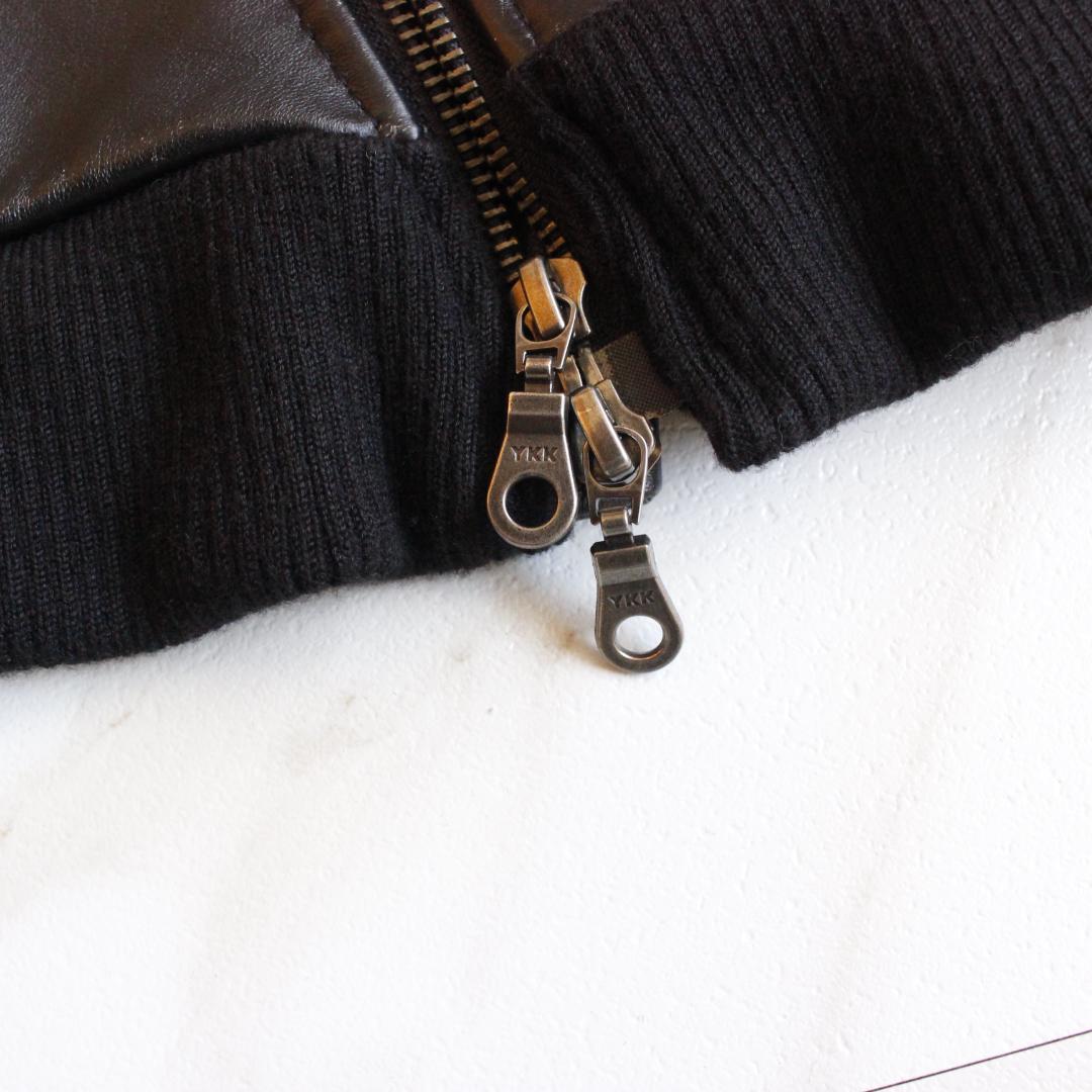 GGD Y2K フーディーラムレザー 短丈ジャケット Lサイズ ブラック