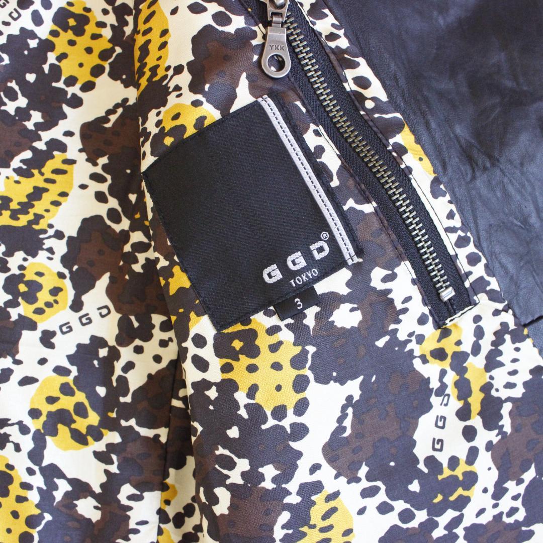 GGD Y2K フーディーラムレザー 短丈ジャケット Lサイズ ブラック