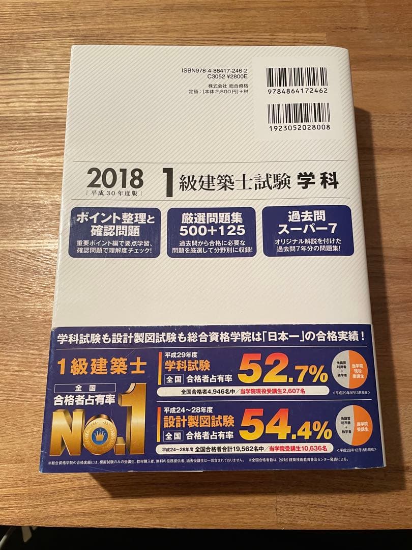 1級建築士試験学科過去問スーパー7 2018