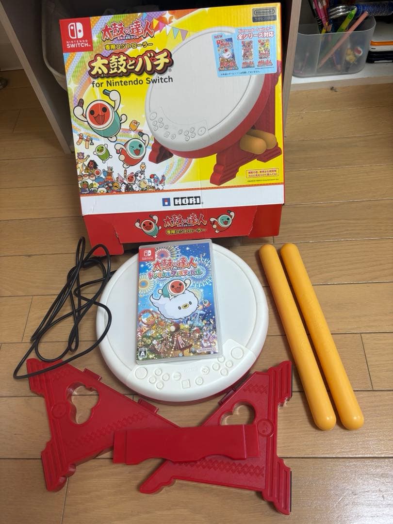 Switch太鼓の達人ドンダブルフェスティバルと太鼓とバチセット