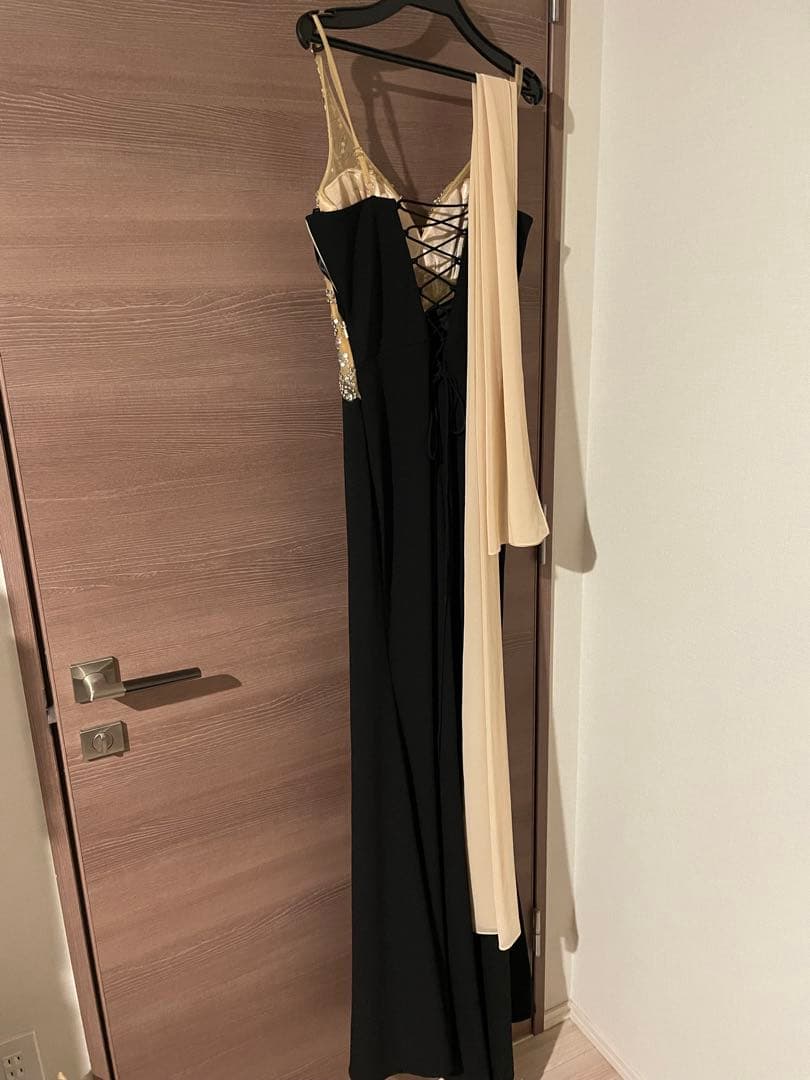 IRMA エレガントナイトドレス 黒と金