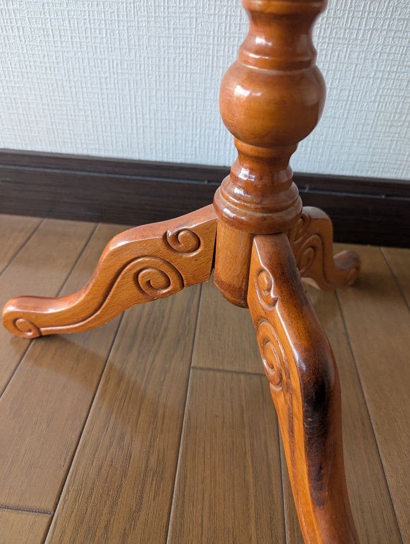 ぞ*ん様 【オークション】象嵌　コーヒーテーブル　丸テーブル　サイドテーブル