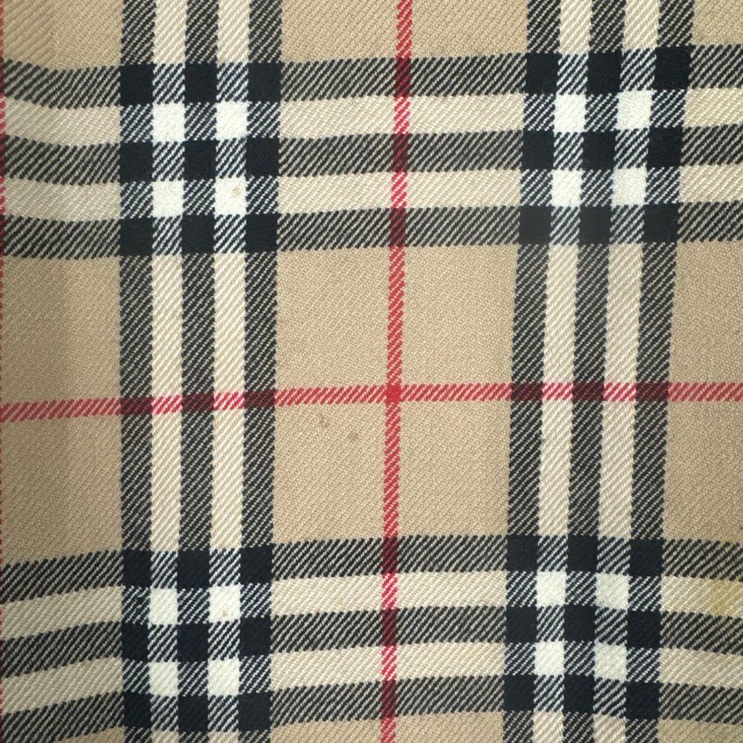 BURBERRY ノバチェック ウール プリーツミニスカート 36 ベージュ